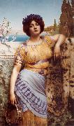 John William Godward Ionian Dancing Girl painting